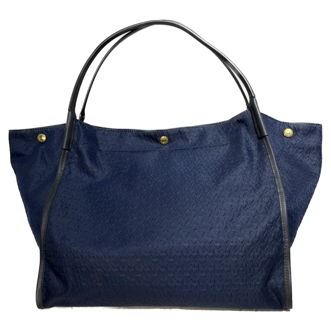 Butterfly Relief Lagrg Tote Bag / Navy Blue