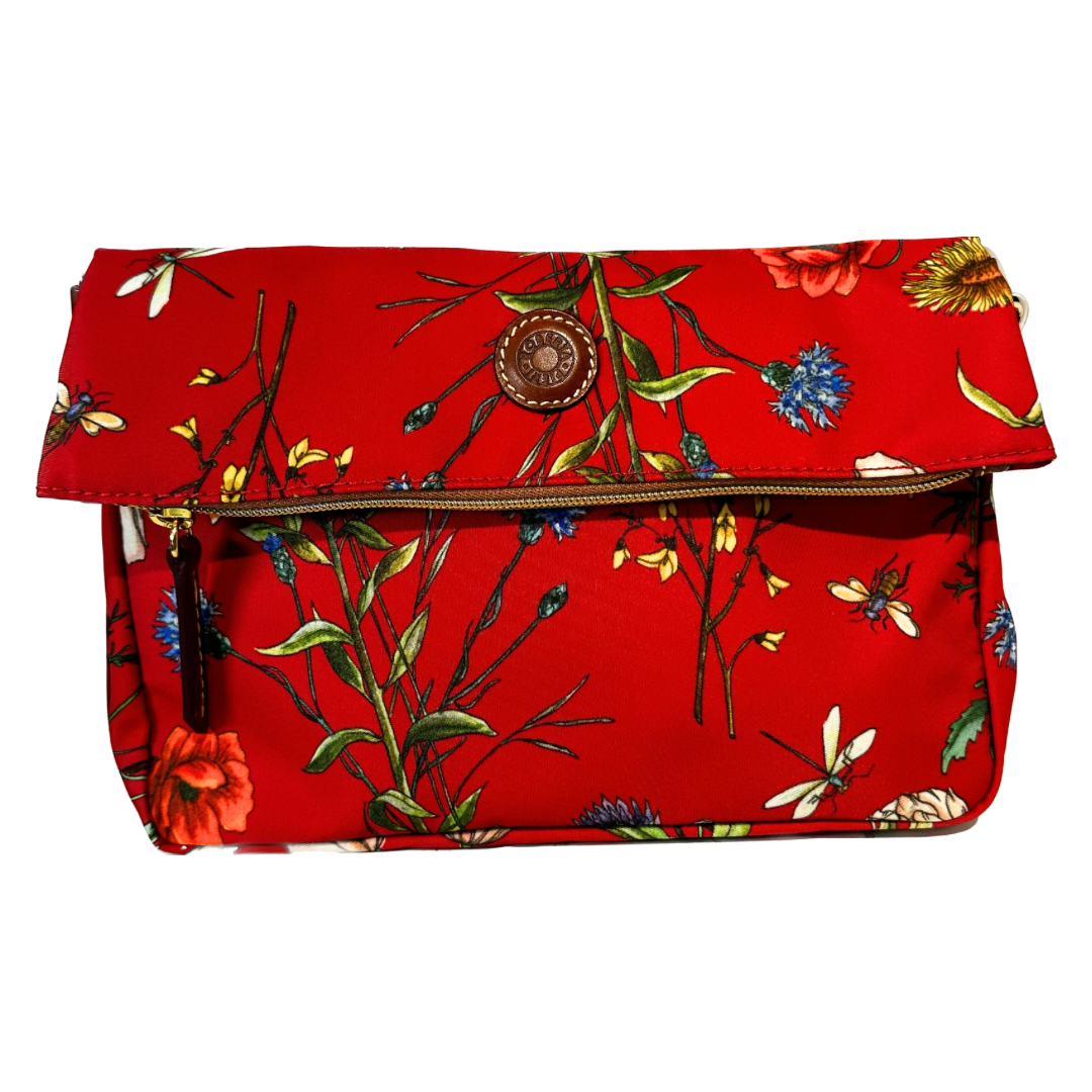 Clutch Nylon Nature Small Bag / Tango Red