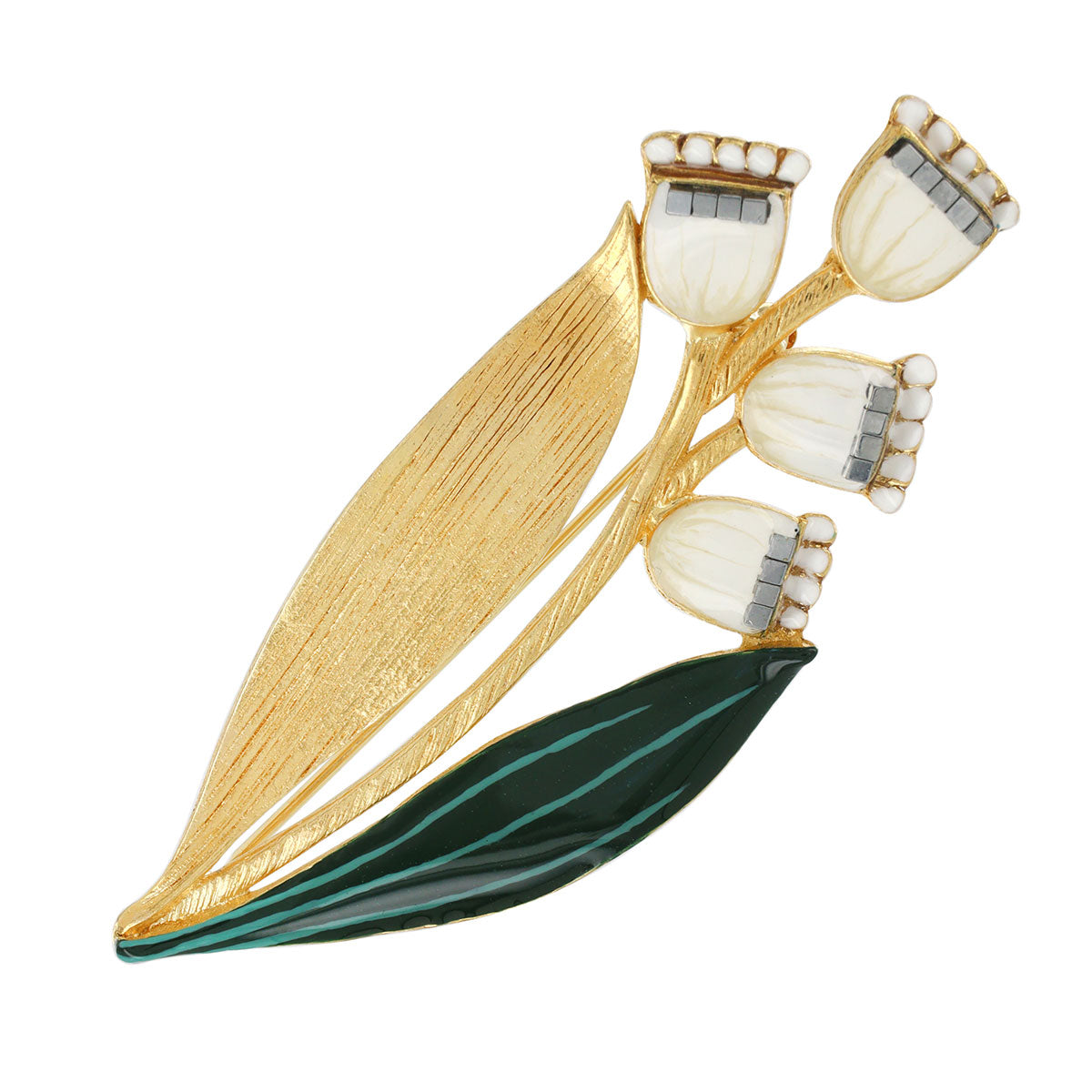 純白百合|胸針|AMOURETTE|Brooch