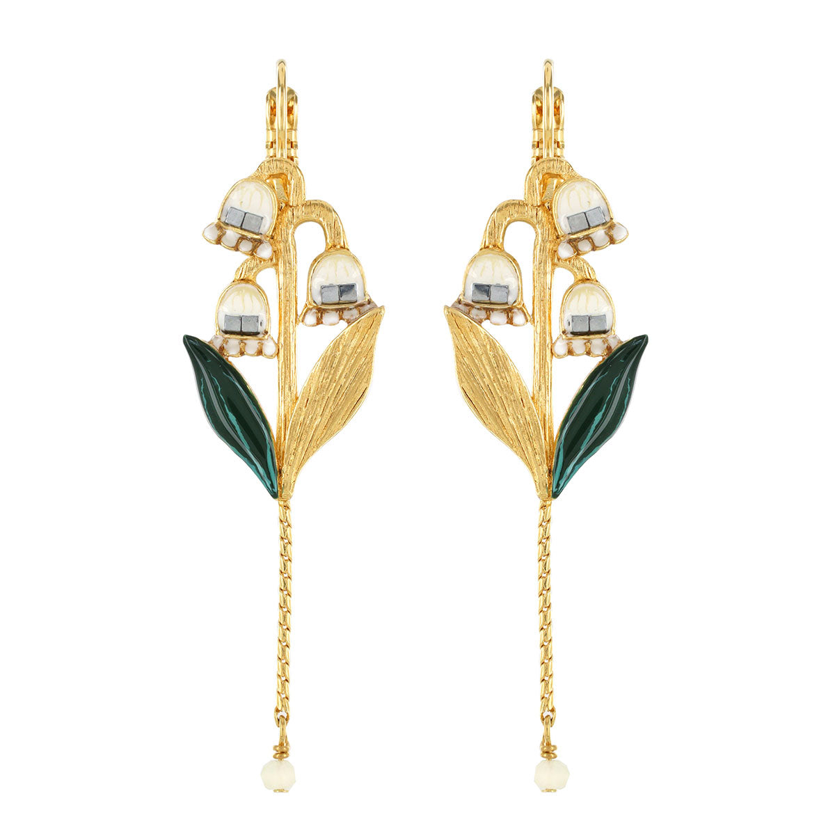 純白百合|耳環|AMOURETTE|Earrings