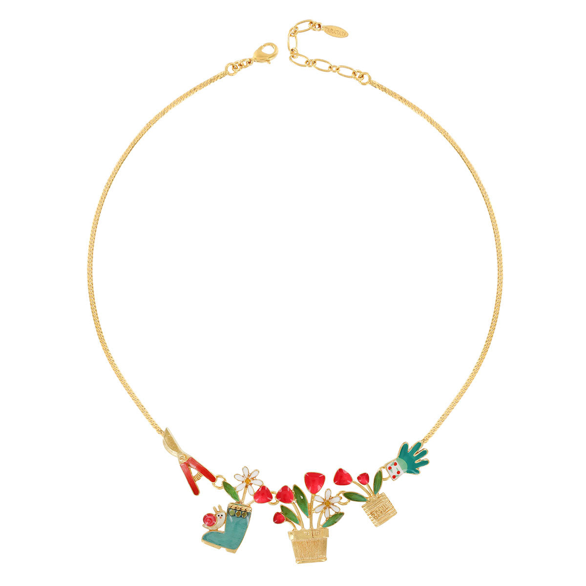 蝸牛與盆栽|項鍊|BASILIC|Necklace