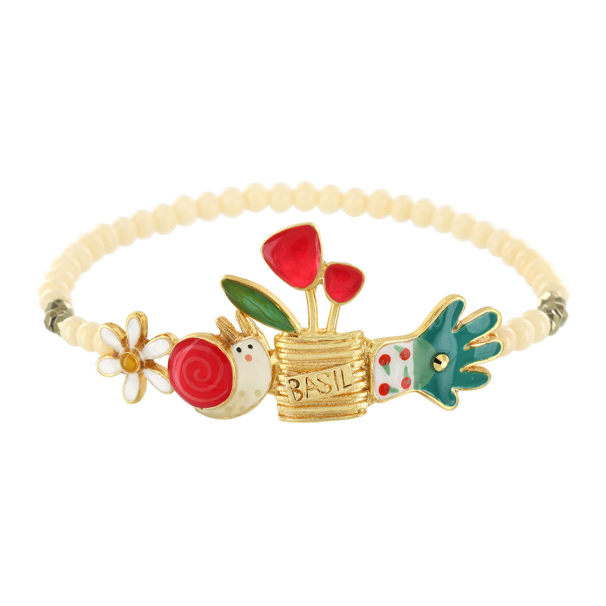 蝸牛與盆栽|手鍊|BASILIC|Bracelet