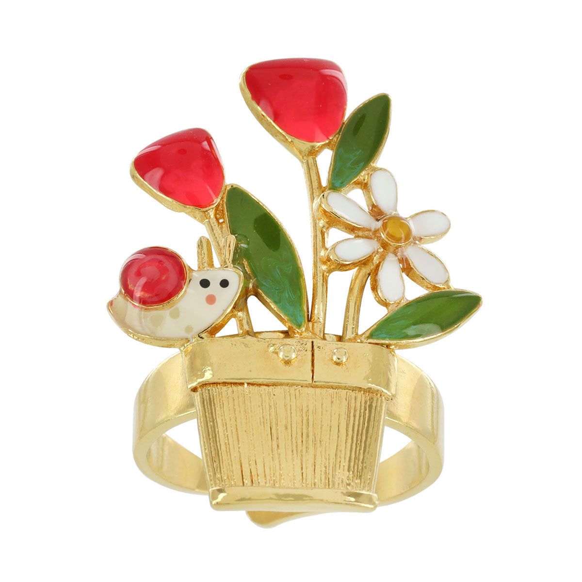蝸牛與盆栽|戒指|BASILIC|Ring