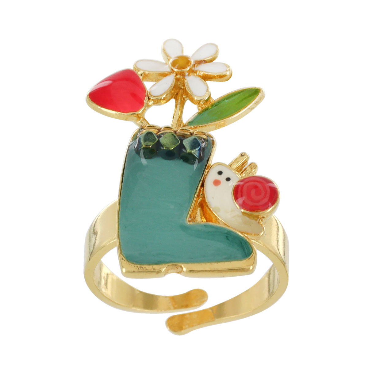 蝸牛與盆栽|戒指|BASILIC|Ring