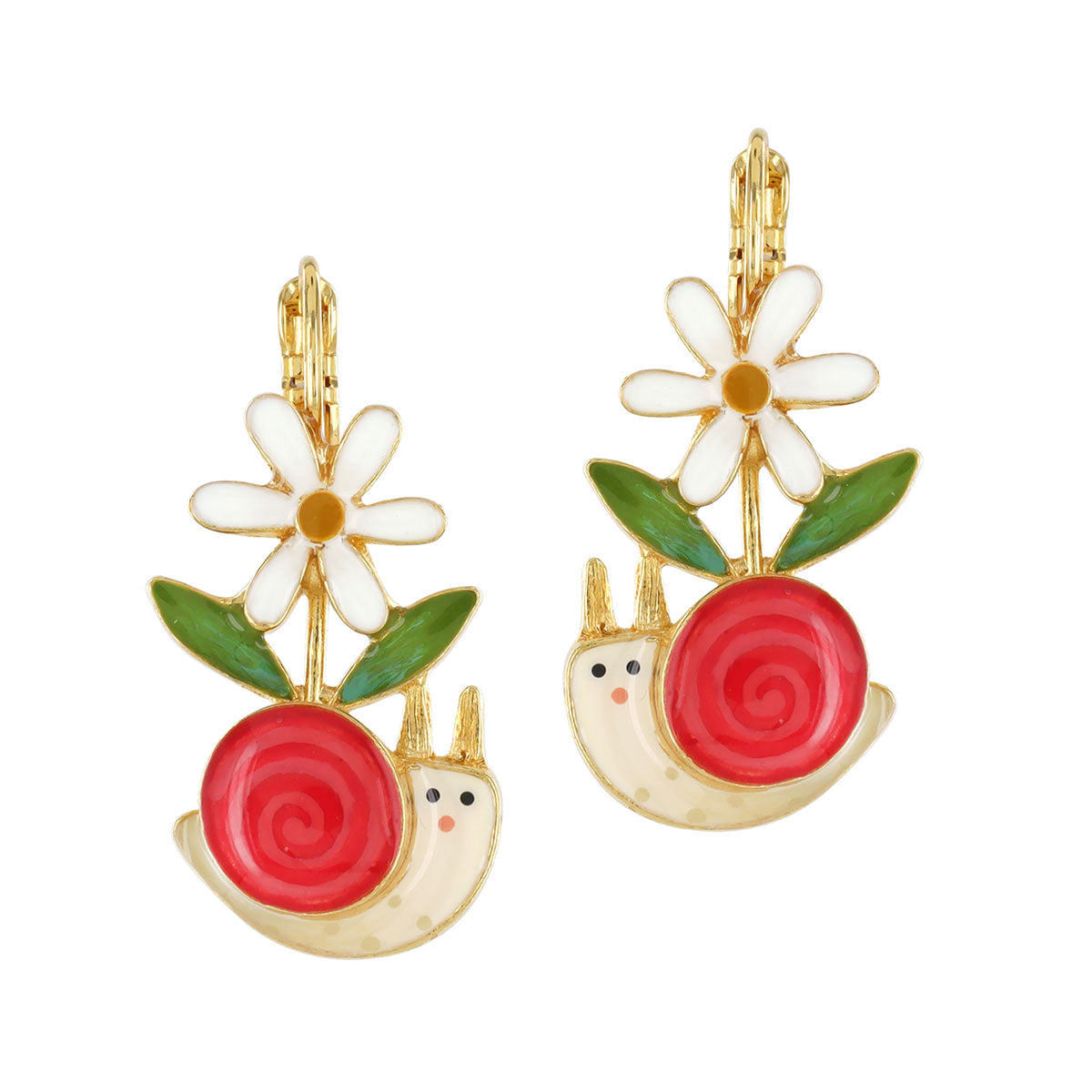 蝸牛與盆栽|耳環|BASILIC|Earrings