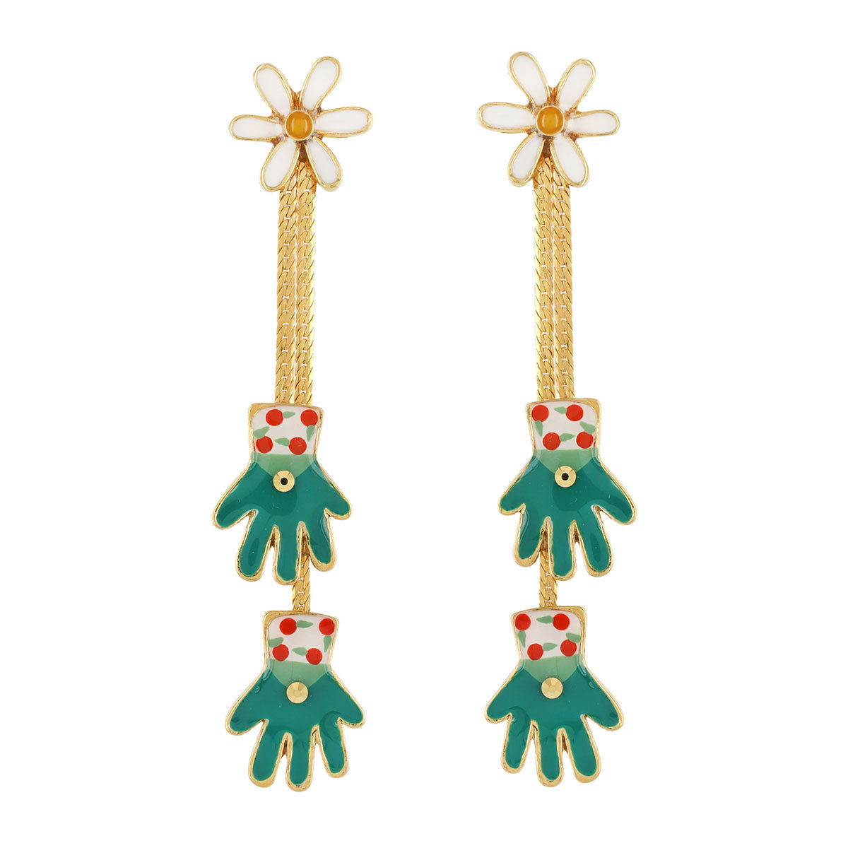蝸牛與盆栽|耳環|BASILIC|Earrings