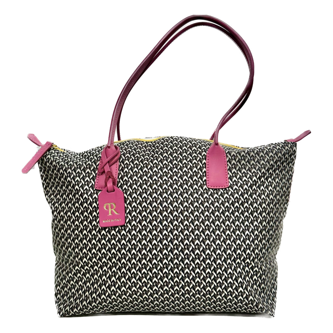 Robertina Tatami Large Tote Bag / Purple