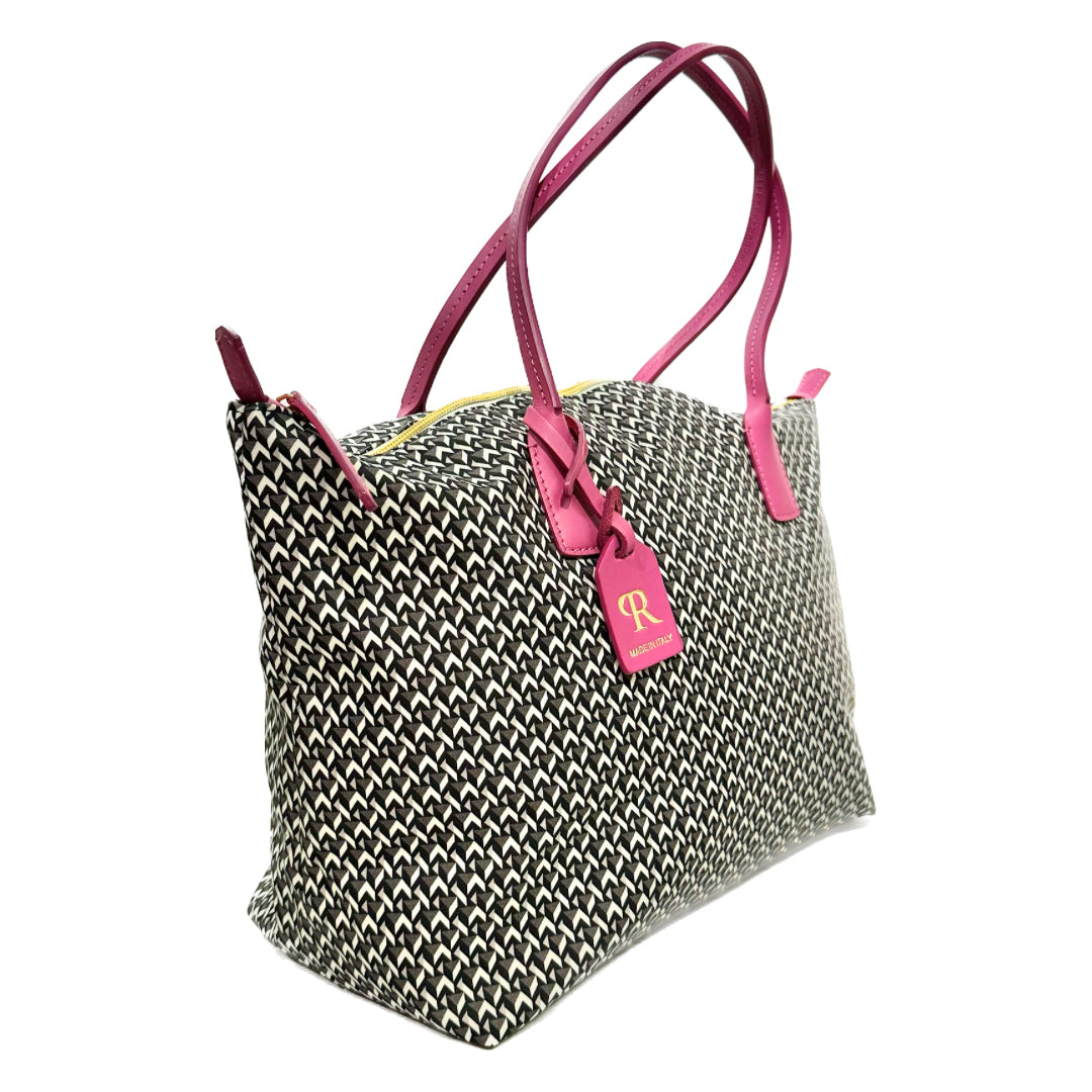 Robertina Tatami Large Tote Bag / Purple
