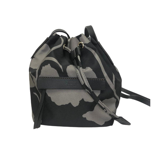 Flower Mini Drawstring / Grey