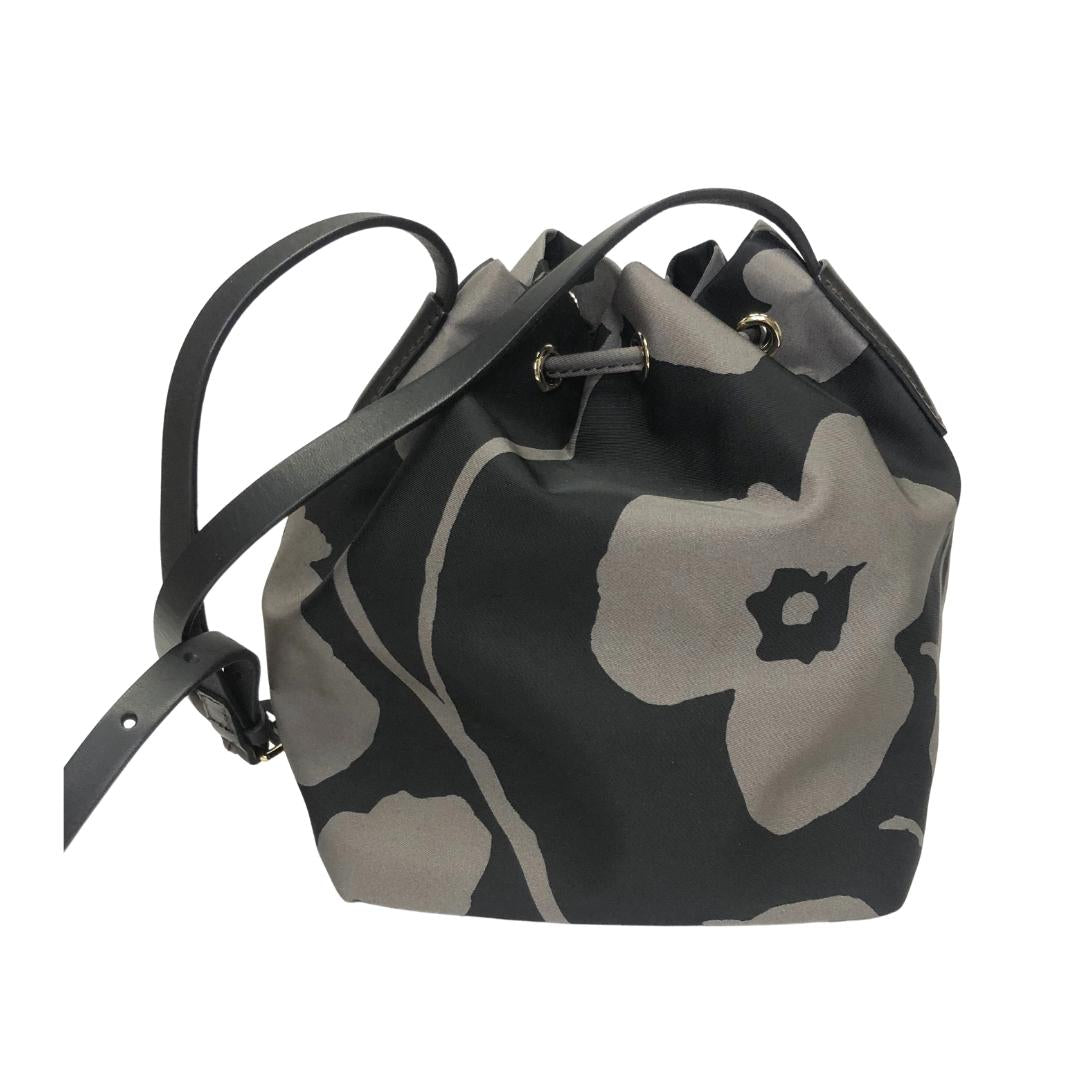 Flower Mini Drawstring / Grey