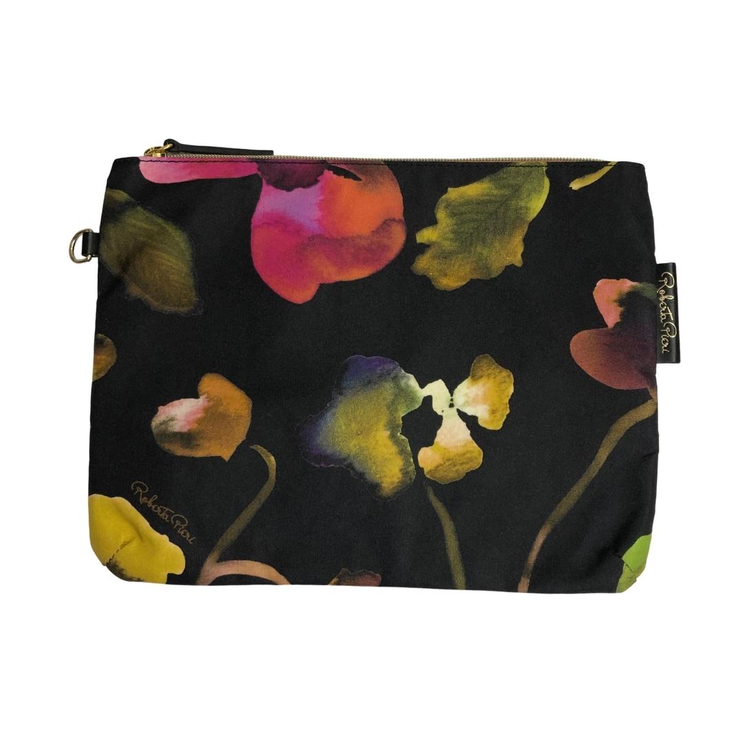 Flower Flat Pouch / Black