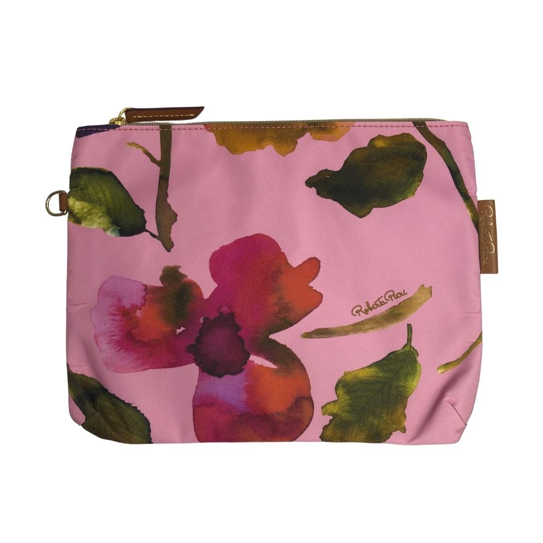 Flower Flat Pouch / Candy Rose