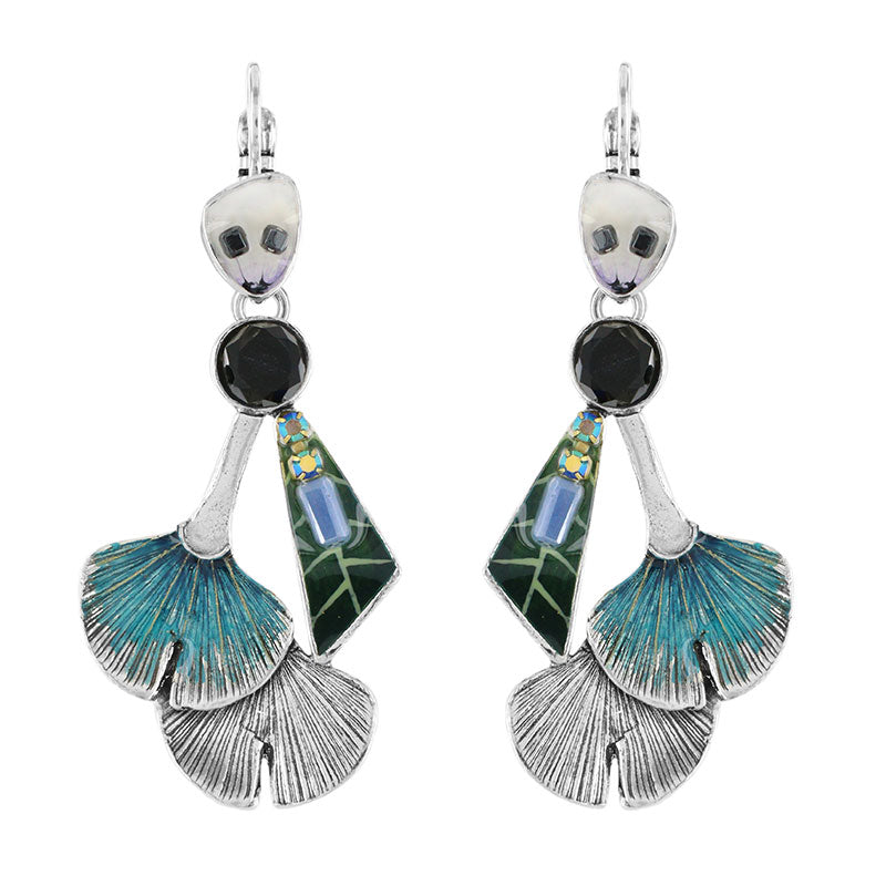 銀杏葉片|耳環|GINKGO|Earrings