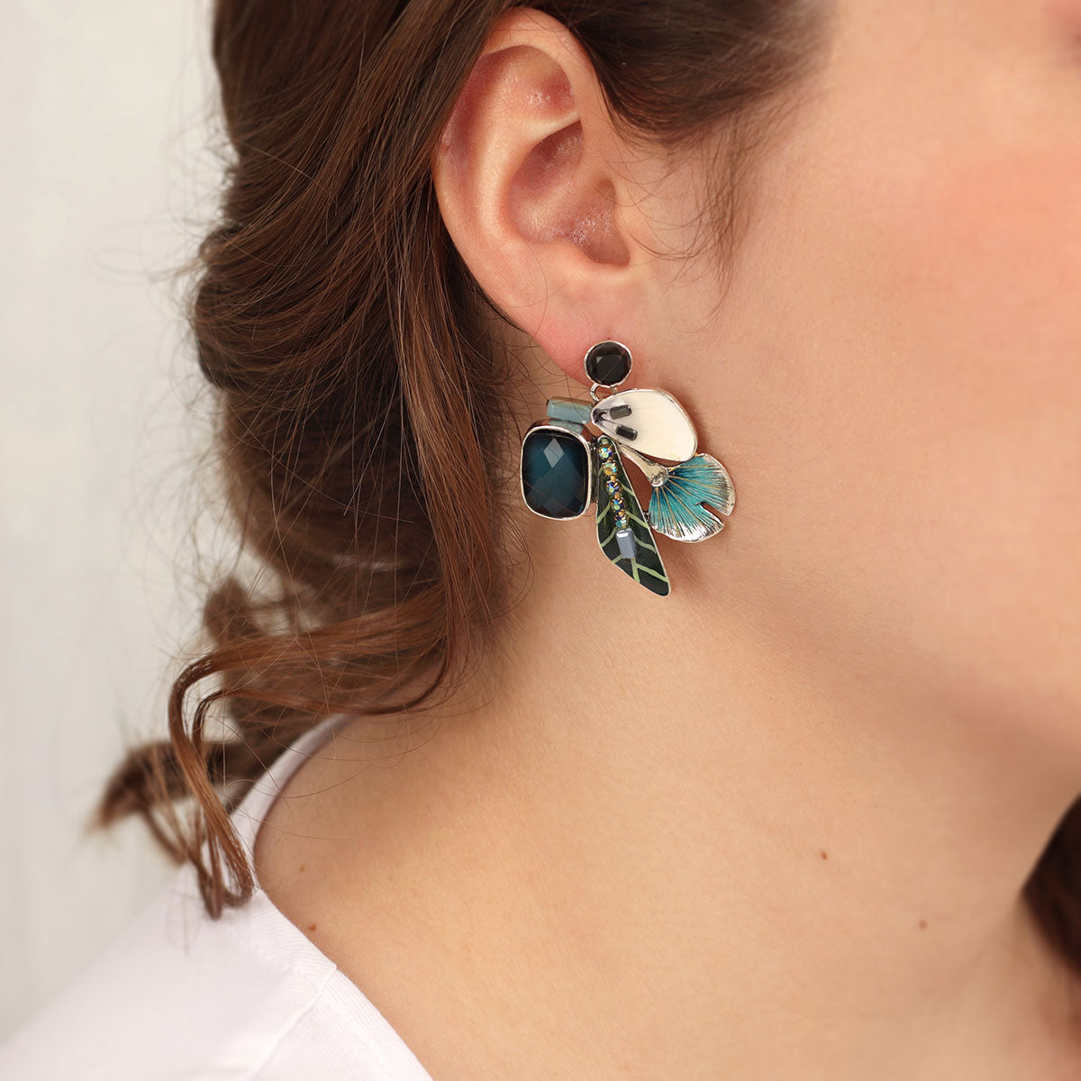 銀杏葉片|耳環|GINKGO|Earrings