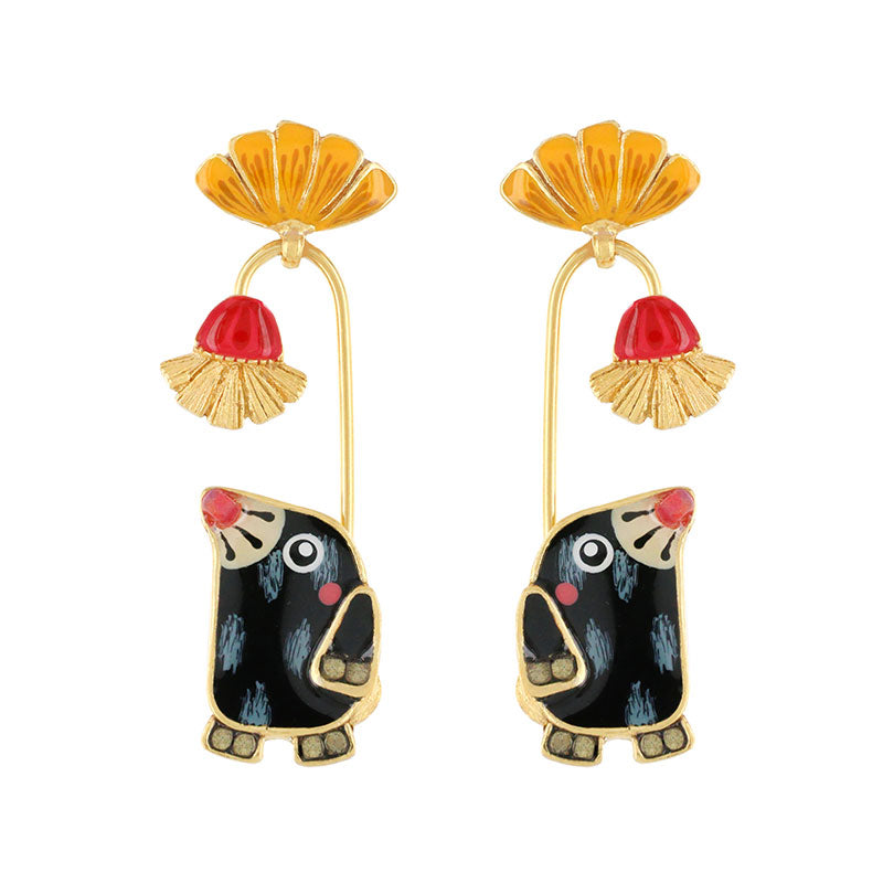 刺蝟哈貝利|耳環|SAPERLITOPETTE|Earrings