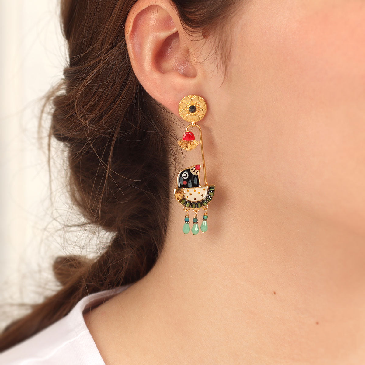 刺蝟哈貝利|耳環|SAPERLITOPETTE|Earrings