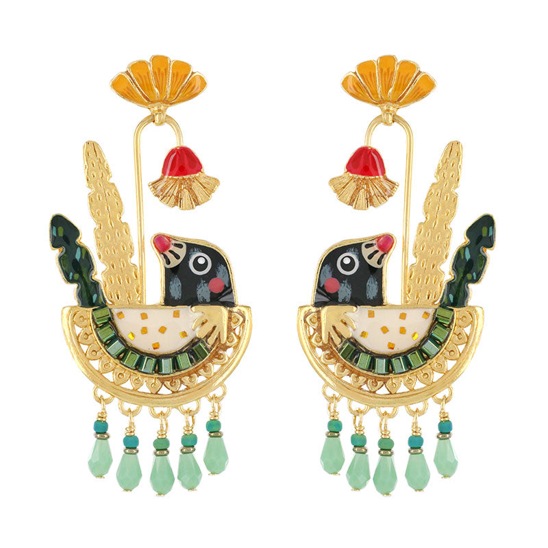 刺蝟哈貝利|耳環|SAPERLITOPETTE|Earrings