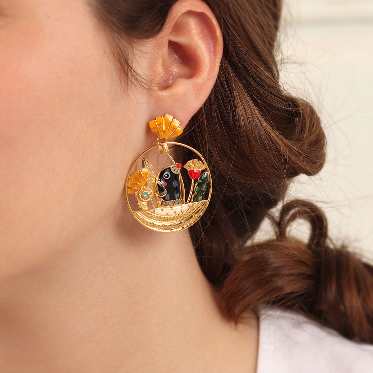 刺蝟哈貝利|耳環|SAPERLITOPETTE|Earrings