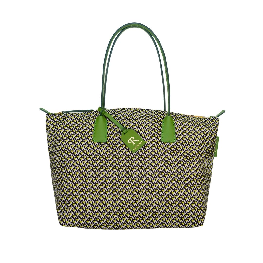 Robertina Tatami Extra Large Tote Bag / Lime