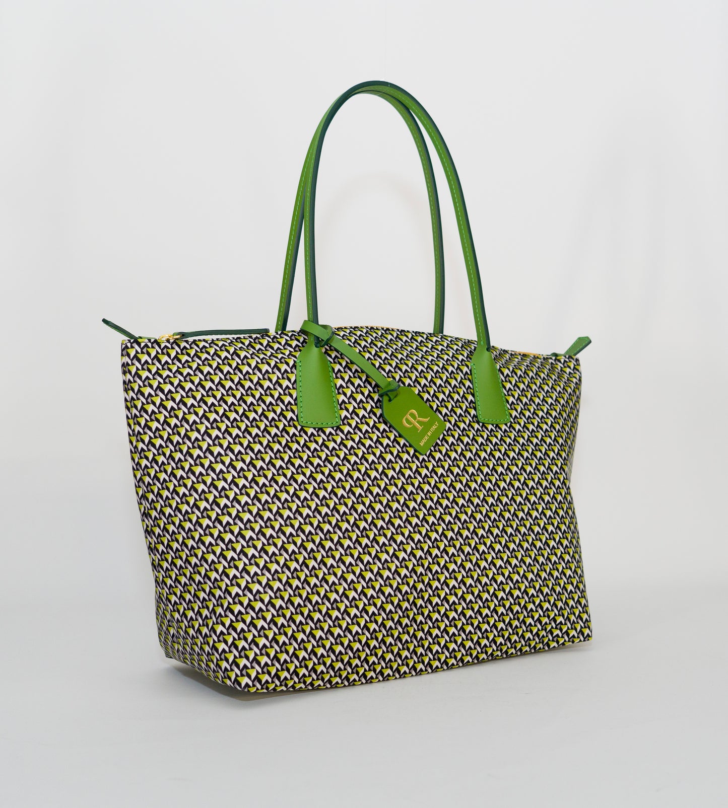 Robertina Tatami Large Tote Bag / Neo Lime