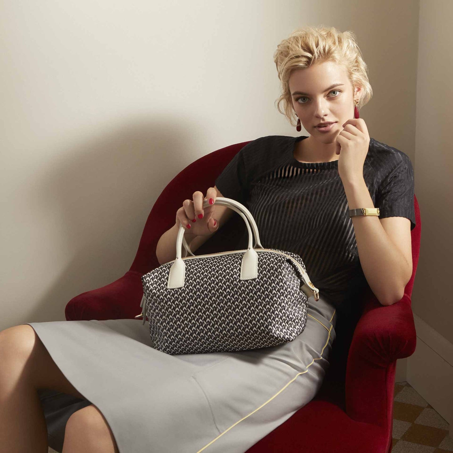 Bauletto Tatami Small Handbag / Supergray