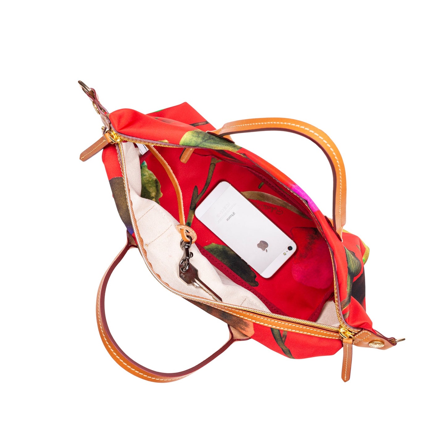 Bauletto Flower Small Handbag / Red