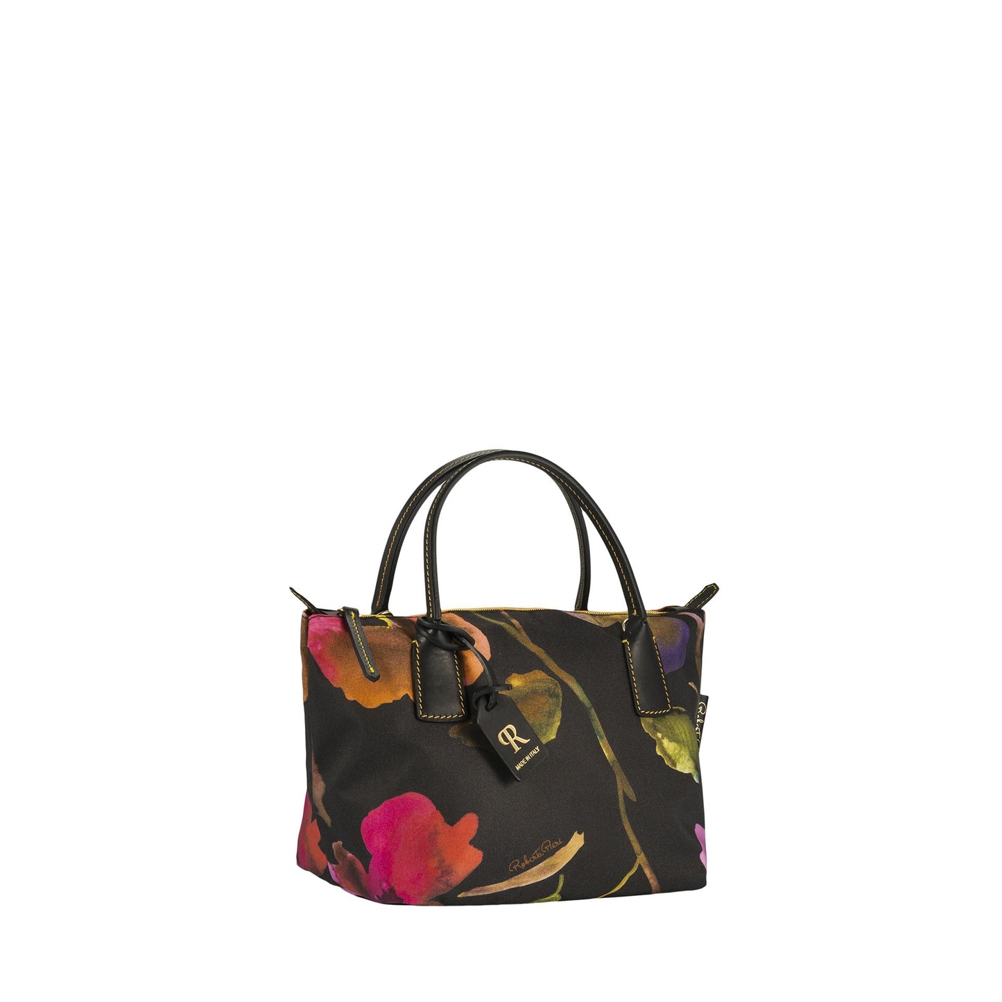 Robertina Flower Mini Handbag / Black