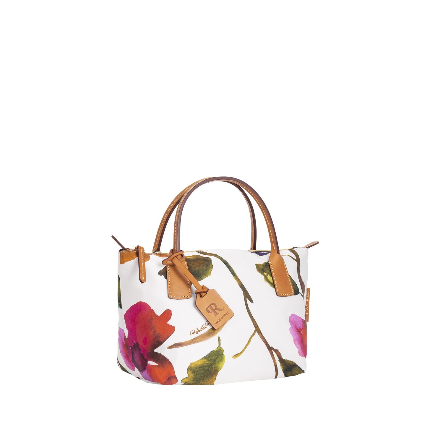 Robertina Flower Mini Handbag / White