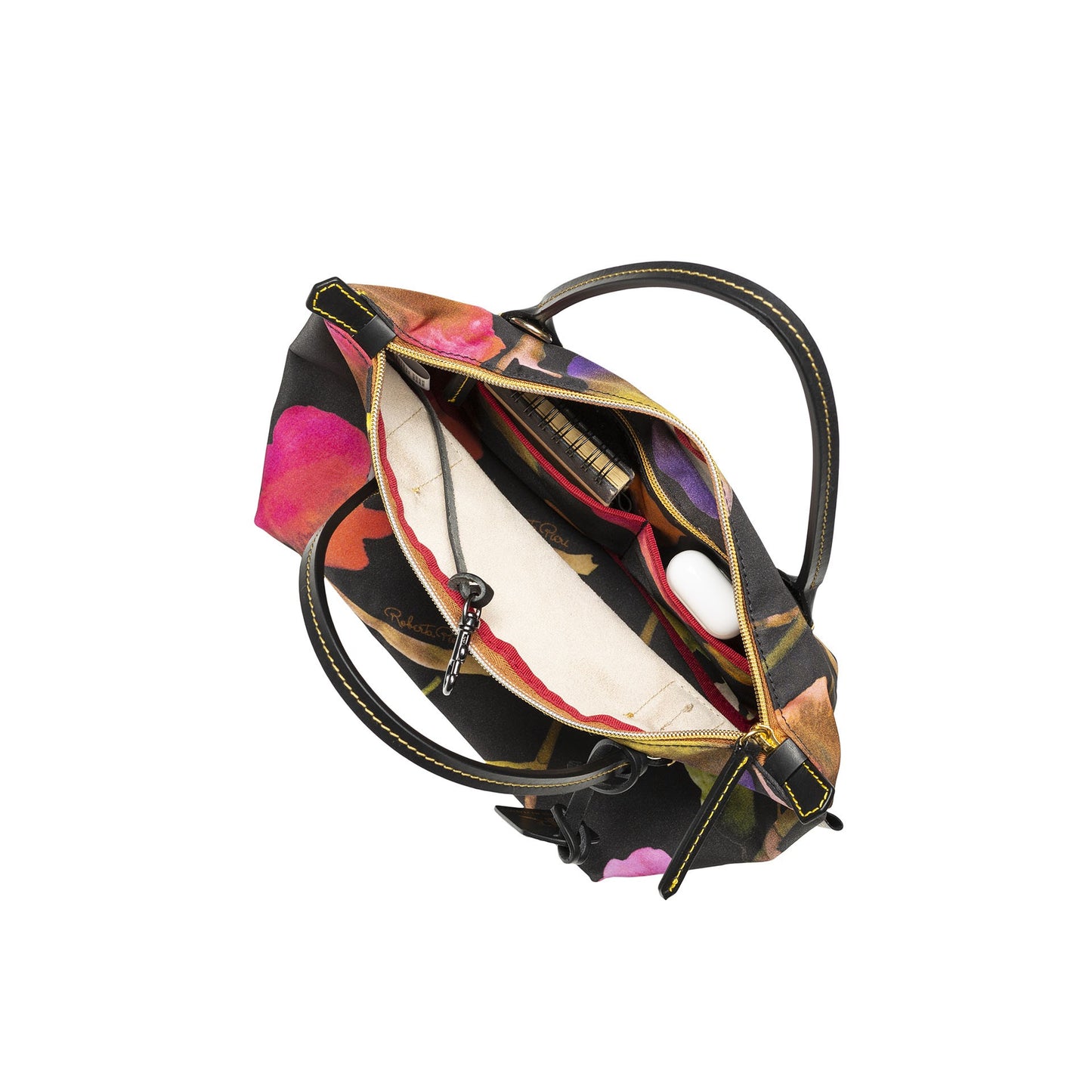 Robertina Flower Mini Handbag / Black