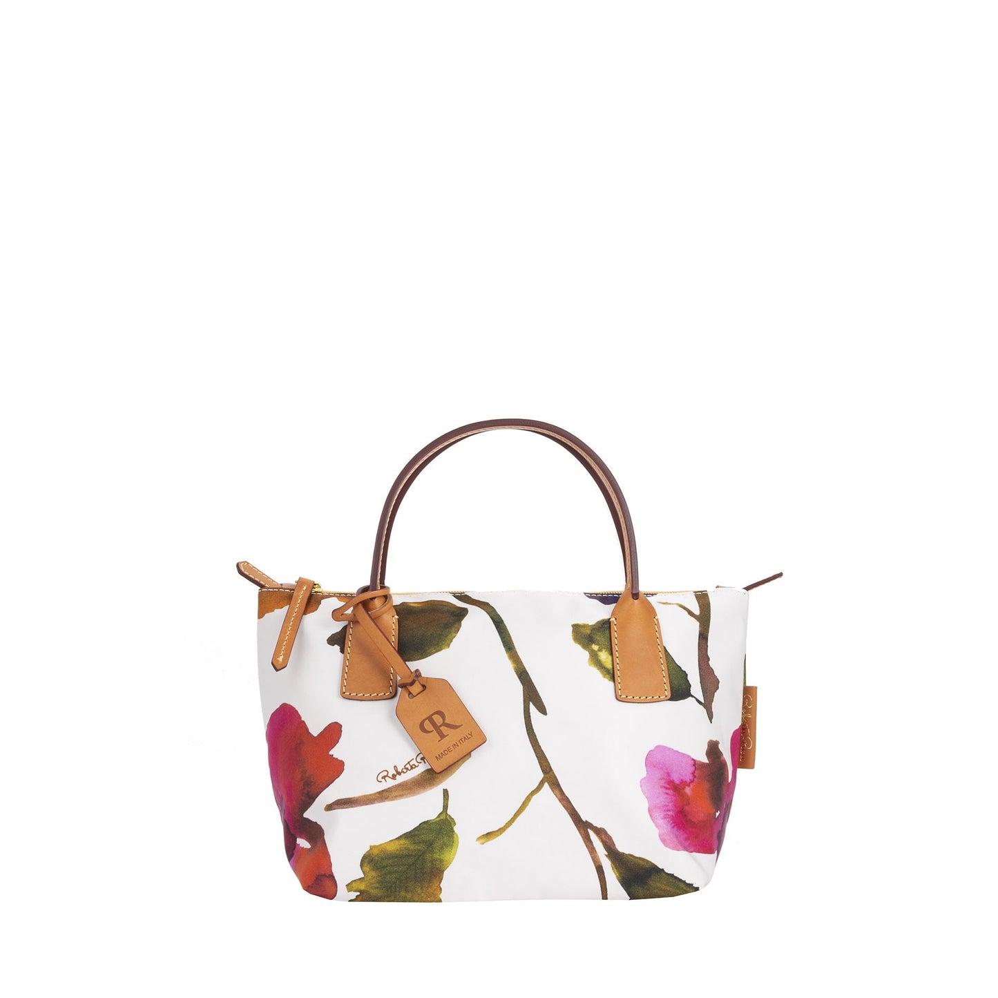Robertina Flower Mini Handbag / White