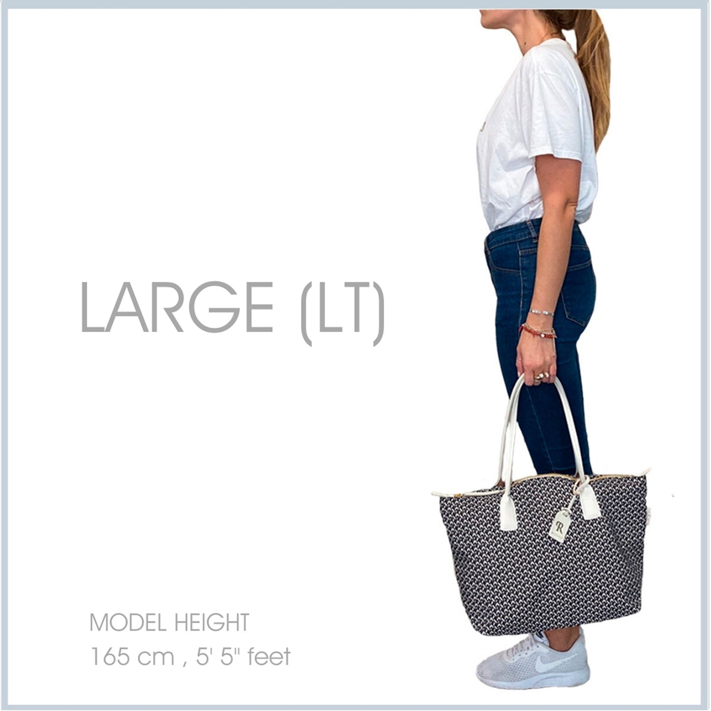 Robertina Tatami Large Tote Bag / Supergray
