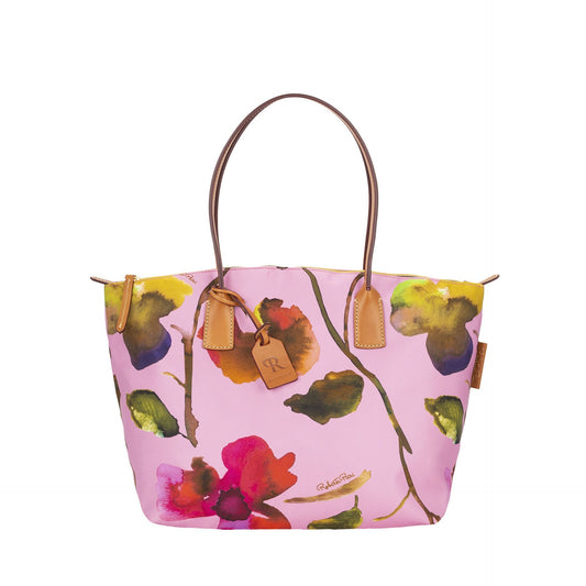 Robertina Flower Large Tote Bag/ Candy Rose