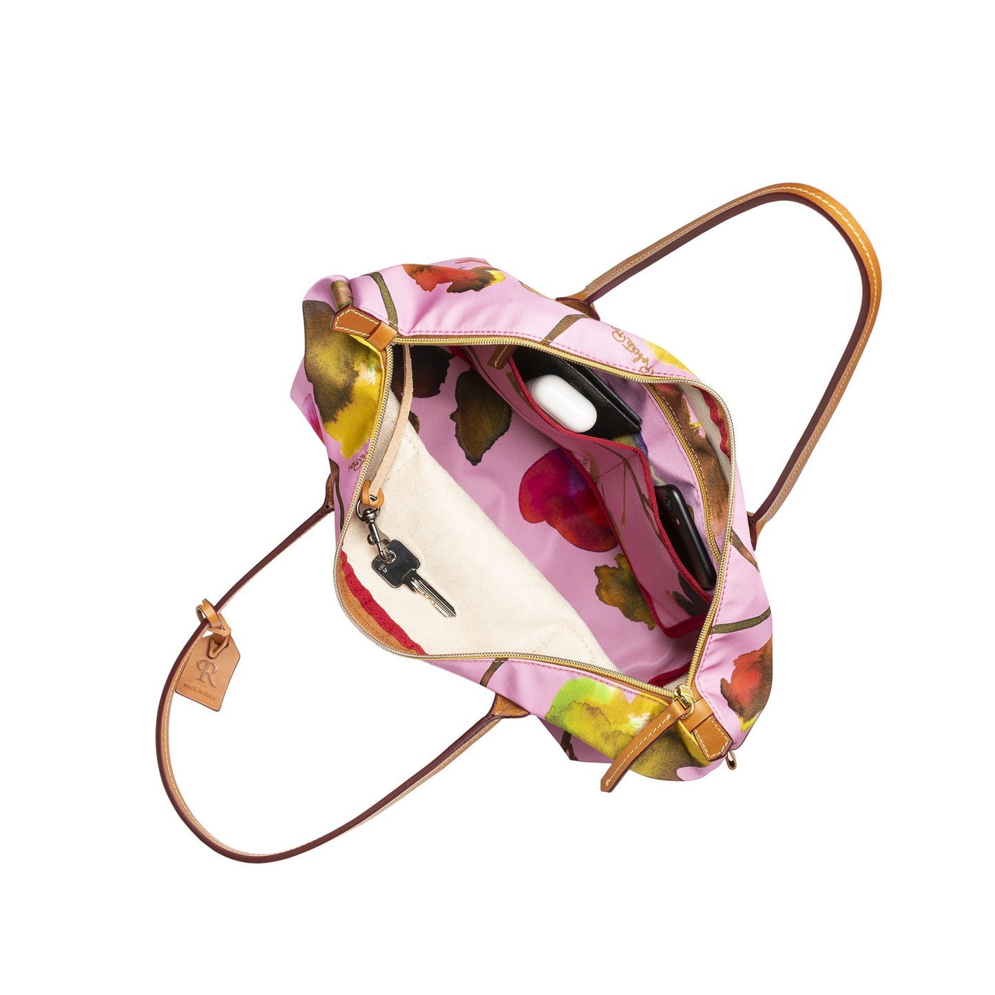 Robertina Flower Large Tote Bag/ Candy Rose