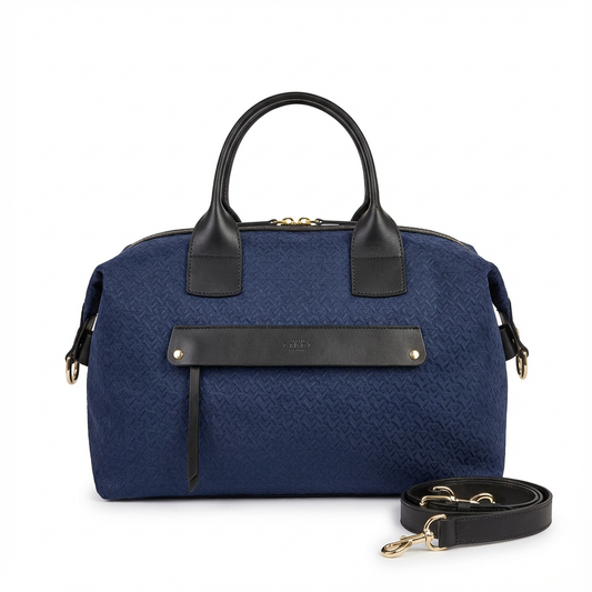 Bauletto Relief Large Bag / Blue