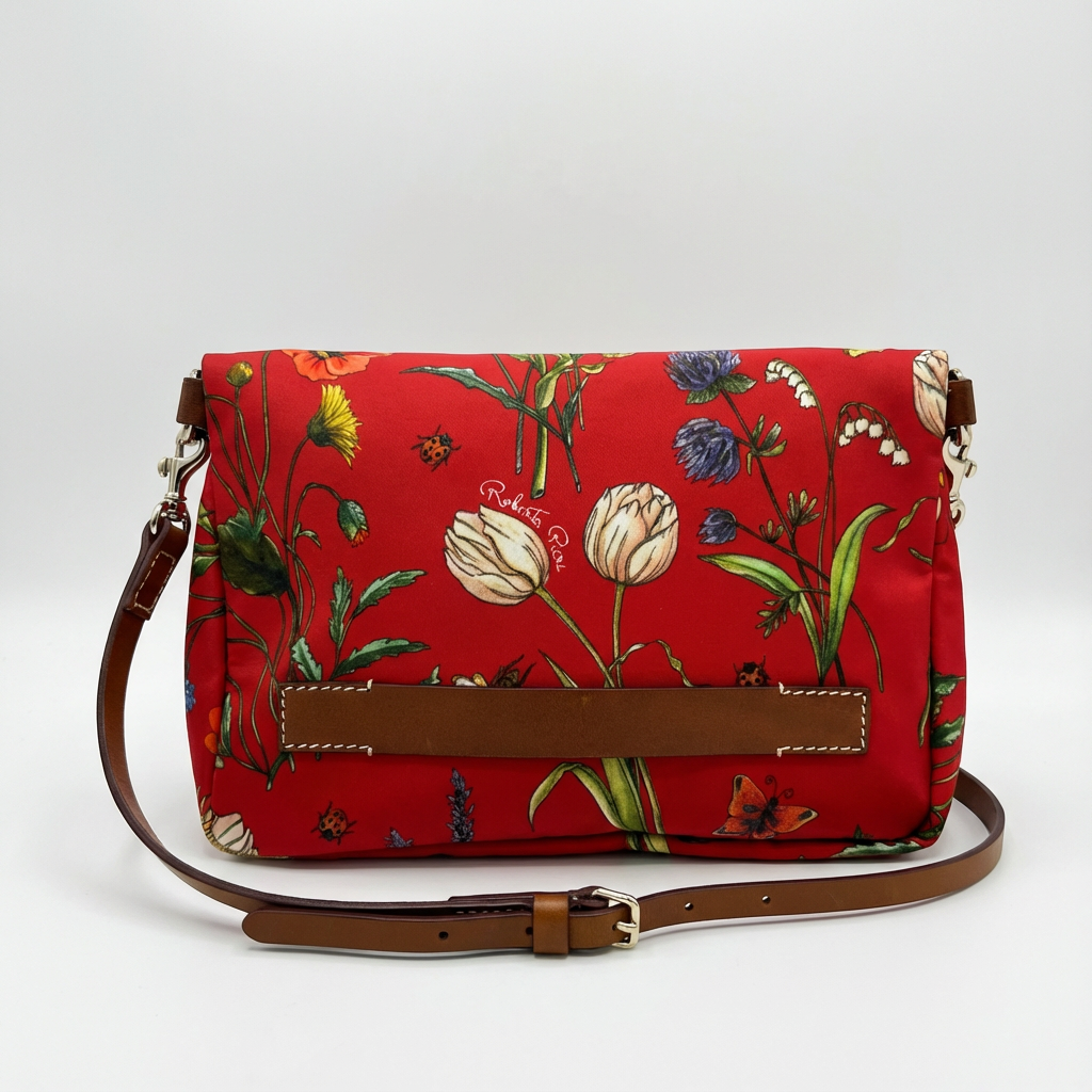 Clutch Nylon Nature Small Bag / Tango Red