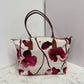 Robertina Flower Large Tote Bag / White