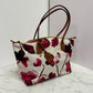 Robertina Flower Large Tote Bag / White