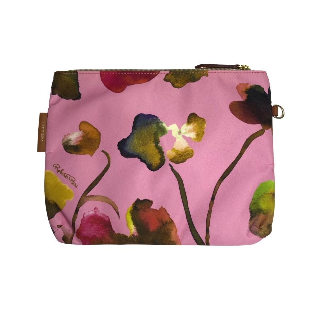 Flower Flat Pouch / Candy Rose