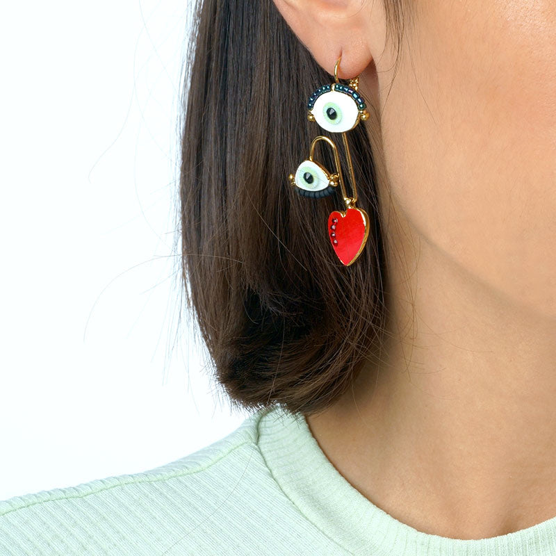 靈魂之窗｜垂墜耳環｜Mirette｜Lever Back Earrings