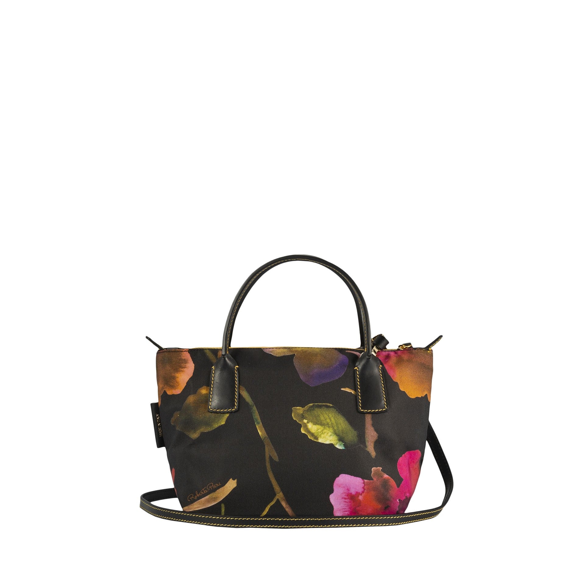 Robertina Flower Mini Handbag / Black