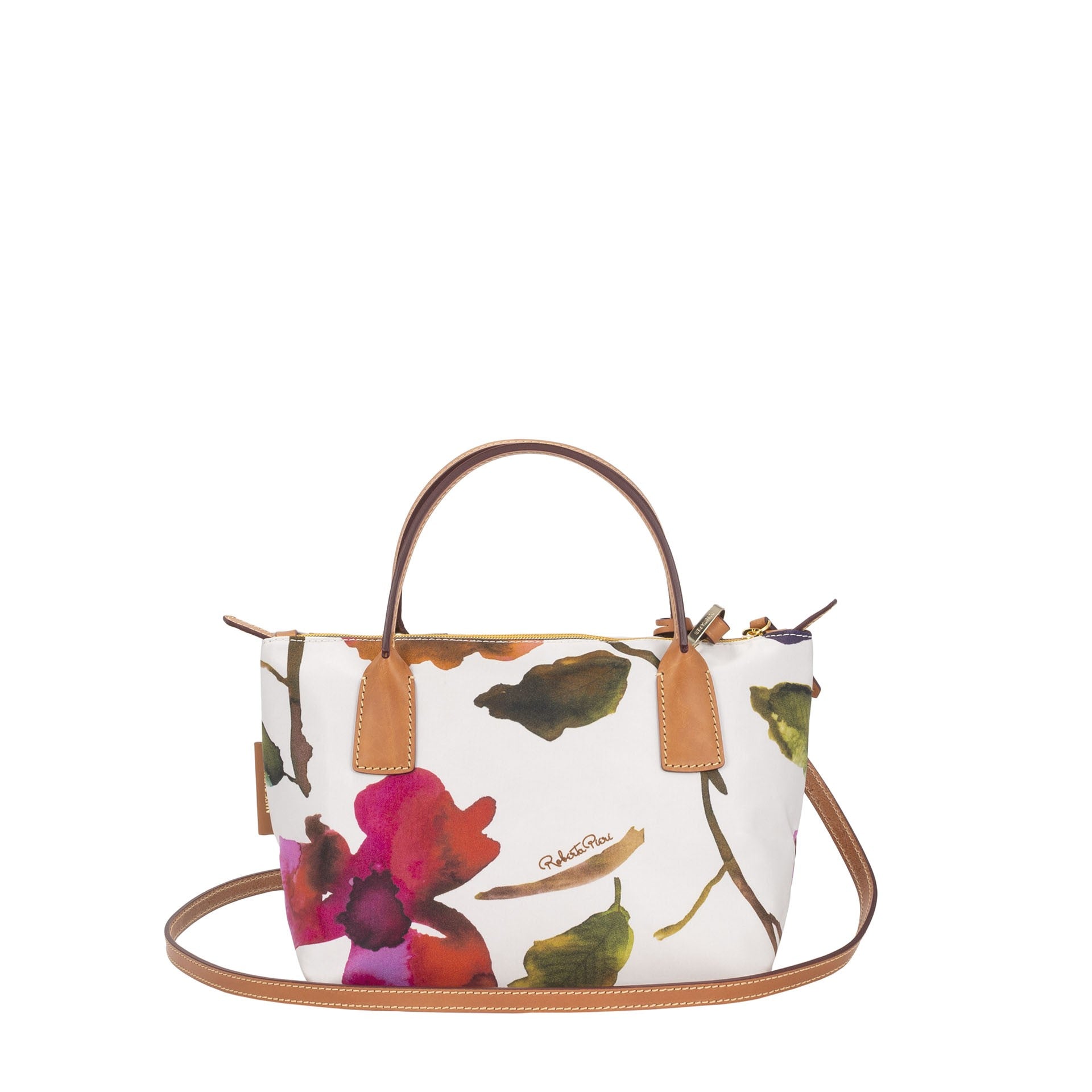 Robertina Flower Mini Handbag / White