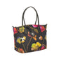 Robertina Flower Large Tote Bag / Black