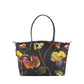 Robertina Flower Large Tote Bag / Black